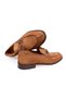 Tobacco Color Laceless Genuine Suede Leather Men's Shoes - 2