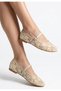 Floral Embroidered Tulle Ballerinas - Stylish Mary Jane Buckle Casual Women's Shoes - 3
