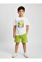 Boy's Landscape Printed Cotton Shorts Set