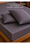 100% Cotton Satin Double Elastic Sheet Set Anthracite (160X200X35 cm)