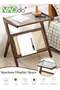 Stand Side Table, Rattan Bedside Table, Glass Coffee Tables, Bamboo NightStand, Boho End Table with Storage, Compact Accent Table for Small Spaces, Perfect for Living Room Bedroom and Apartment, Brown - 5
