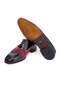 Black Color Lace-Up Genuine Leather Men's Shoes - 3