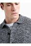 Men Long Sleeve Knitted Shirt - 5
