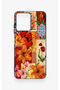 Casper Via M40 Compatible Orange Lily Patterned Silicone Case - 2