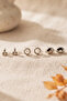 Silver Color Modern Themed Minimal 3-Piece Earring Set - 6