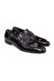 Black Color Laceless Genuine Leather Men's Shoes