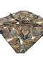 Sura Silk Scarf Emerald Green Ethnic Pattern - 2