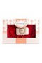 Hand-knitted loofah soap dish + soap