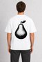 Linol Print Pear Design T-Shirt - White - 2