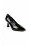 Black Patent Leather Women's Heeled Shoes 319.017-2014 - 2
