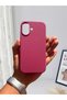 Burgundy Phone Case Compatible with iPhone 16 Premium Matte Silicone Cover Dirt and Stain Resistant Wipeable Surface Camera Protected Stylish and Minimalist Design Daily Use Case - 2