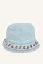 Women's Embroidered Jean Fisherman Hat I3783Ax26Sm - 3