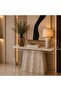 Modern Console Table with Luxurious Marble Design – Beige - 2