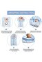 Baby Sac Zipper Swaddle Blanket 80x90cm Infant Winter Sleep Sack - 3
