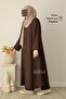 Aksa Umre Double Set Brown
