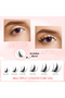 MIX 150 clusters of natural, thick, segmented false eyelashes, 8-18 mm cat-eye style, suitable for b - 3