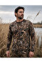 Hunting 3 Threaded Rope Inside Saz Pattern Crew Neck Camouflage Winter Sweatshirt Top