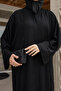 Dubai Silk Hand Embroidered Abaya Rose - 5