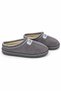 Women's Tazz Suede Textured House Slippers with Knitted Detail, Closed Toe, Comfortable Home Shoes, Soft Sole, New - 3