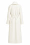 Ecru Tie-Dye Cashmere Coat - 3