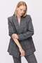 Women's Plaid Patterned Blazer Jacket