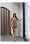 Halter Neck Side Tie Chiffon Dress - 2