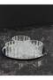 Crystal Silver Nevia Glass Bowl Set – Decorative Snack, Nut, and Dessert Serving Set with Round Tray
