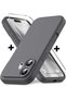 Honor 600 Compatible Case with Camera Protection Soft Colorful Matte Silicone + 9H Screen Protector Glass 2in1 Set