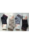 Patterned Combed Cotton Booties Socks 12-Pack