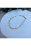 White Afghan Beaded Square Plate Anklet - 4