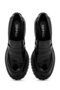 Women's Black Thick Heeled Patent Leather Masculine Loafer Af180001Dr - 8