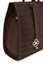 Women's Brown Printed Classic Shoulder Bag Wb500012Sb - 8