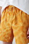 Patterned Baggy Swim Shorts with Elastic Waist and Drawstring Pockets - 3