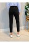 Julia Milano Boyfriend Women's Denim Trousers Black Daily Comfortable Wear Gathering Effect Mom Comfort New Season Black Jean (2026) - 3