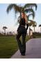 Stylish Crop Blouse and Spanish-Style Pants Set - 3