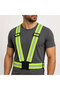 Green Warning Vest with Phosphorescent Reflector Practical Biker Cycling Traffic Vest with Adjustable Clip - 2