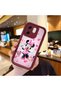 Infinix Smart 9 Compatible Case Camera Protector Minnie Pattern Burgundy Loving Couple Silicone Phone Case