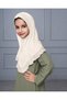 Hijab for Kids – Stylish Modest Islamic Headscarf for Muslim Girls, Ruffle Trim Kids Hijab with Button Front Detail - 2