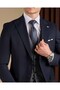 Italian Style Men's Double-Sided Jacket Vest Pants Suit Navy Blue T20063-02 - 4