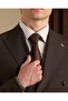 Slim Fit Double-Breasted Pointed Lapel Flap Pocket Men's Suit Brown T20139-03 - 4