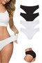 Glb-Stl41414 4 Pieces Women's Seamless Laser Cut Flexible Non-Marking Panties S1