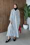 Vibe Striped Tunic Black
