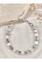 Natural Stone Starry Women's Bracelet – Elegant Bracelet with Silver Star Detail - 2