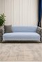 Yvz |   Hand-Tied Cotton Textured, Non-Slip Multi-Purpose Bohemian Sofa Cover, Washable Single&Double&Triple 180X210 Modern Sofa Bed Cover, Armchair Cover, Sofa Throw Baby Blue - 2