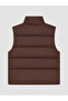 High Collar Women's Puffer Vest - 6