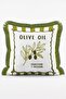 Italian-Themed 4-Piece Fringed Cushion Cover Set with Lobster, Olive, and Sardine Patterns - 4