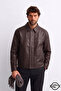 معطف جلدي رجالي من Brshk Model Relaxed fit Dört Mevsim Viral - 4