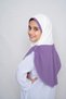 Girls Hijab for Kids – Stylish Two-Tone Modest Islamic Headscarf for Muslim Girls, Kids Hijab with Decorative Pearl Details & Scalloped Trim - 4