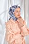 Twill Silk Scarf Bloom Lilac Blue - 3