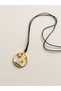 Steel Apparatus Gold Angel Figured Adjustable Necklace with String - 5